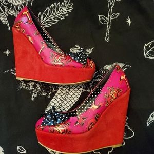 Iron Fist Love Me Not platform wedges